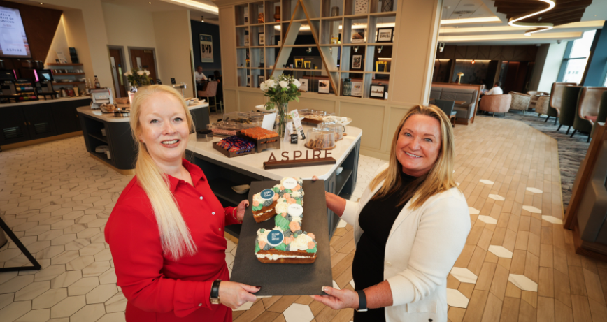 Kathy Toye, Commercial Manager at Belfast City Airport, and Heather Wilson, Lounge Manager at Belfast City Airport